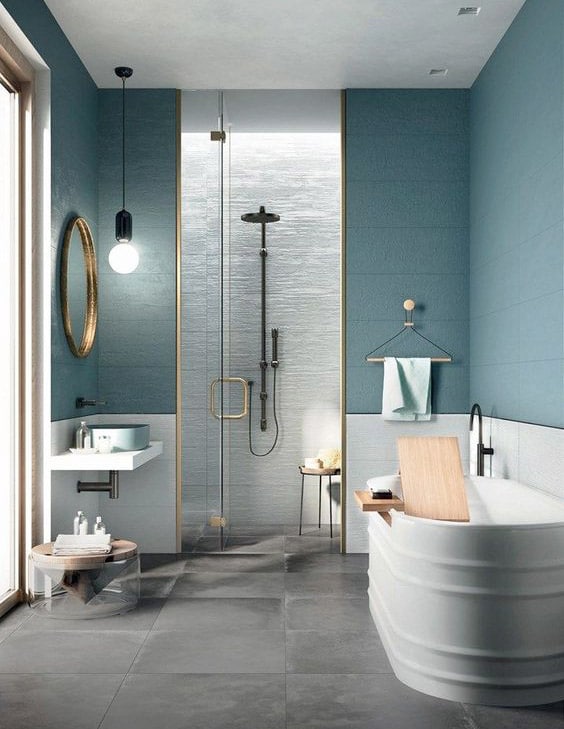 altezza rivestimento bagno moderno