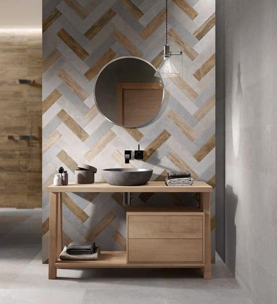 altezza rivestimento bagno moderno