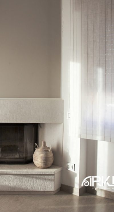 Il camino della cucina di Casa Iorio